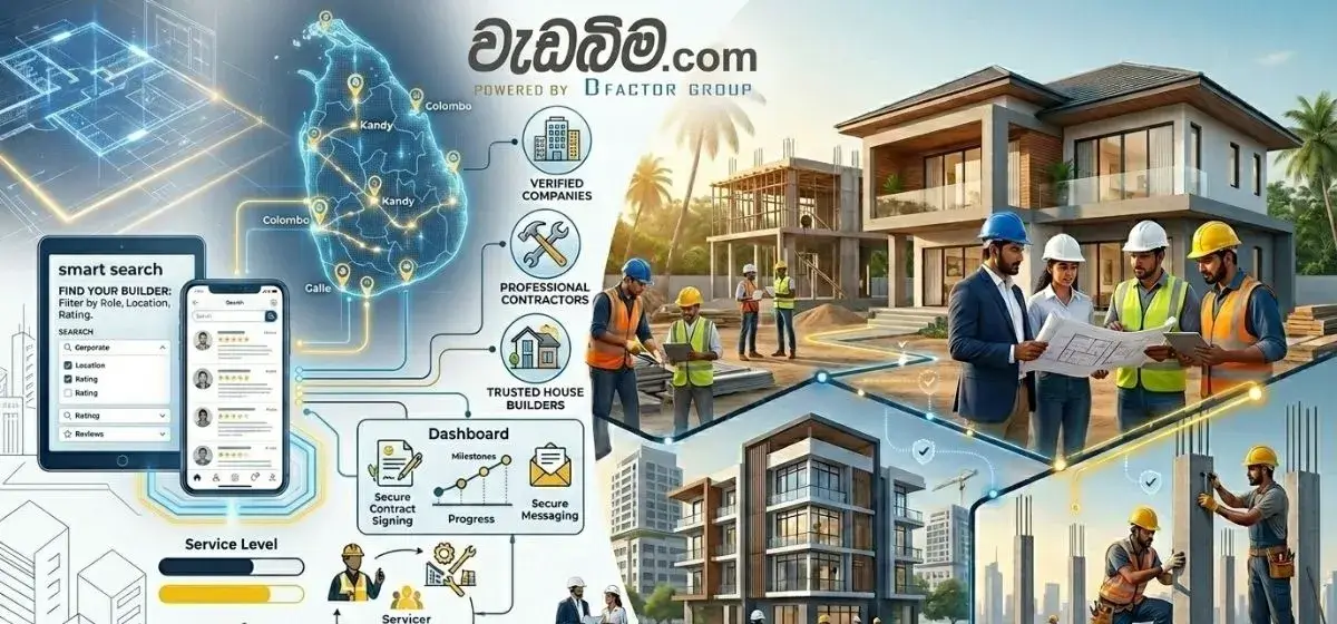 Find Construction Companies, Contractors and House Builders
                                        on wedabima.com Sri Lanka