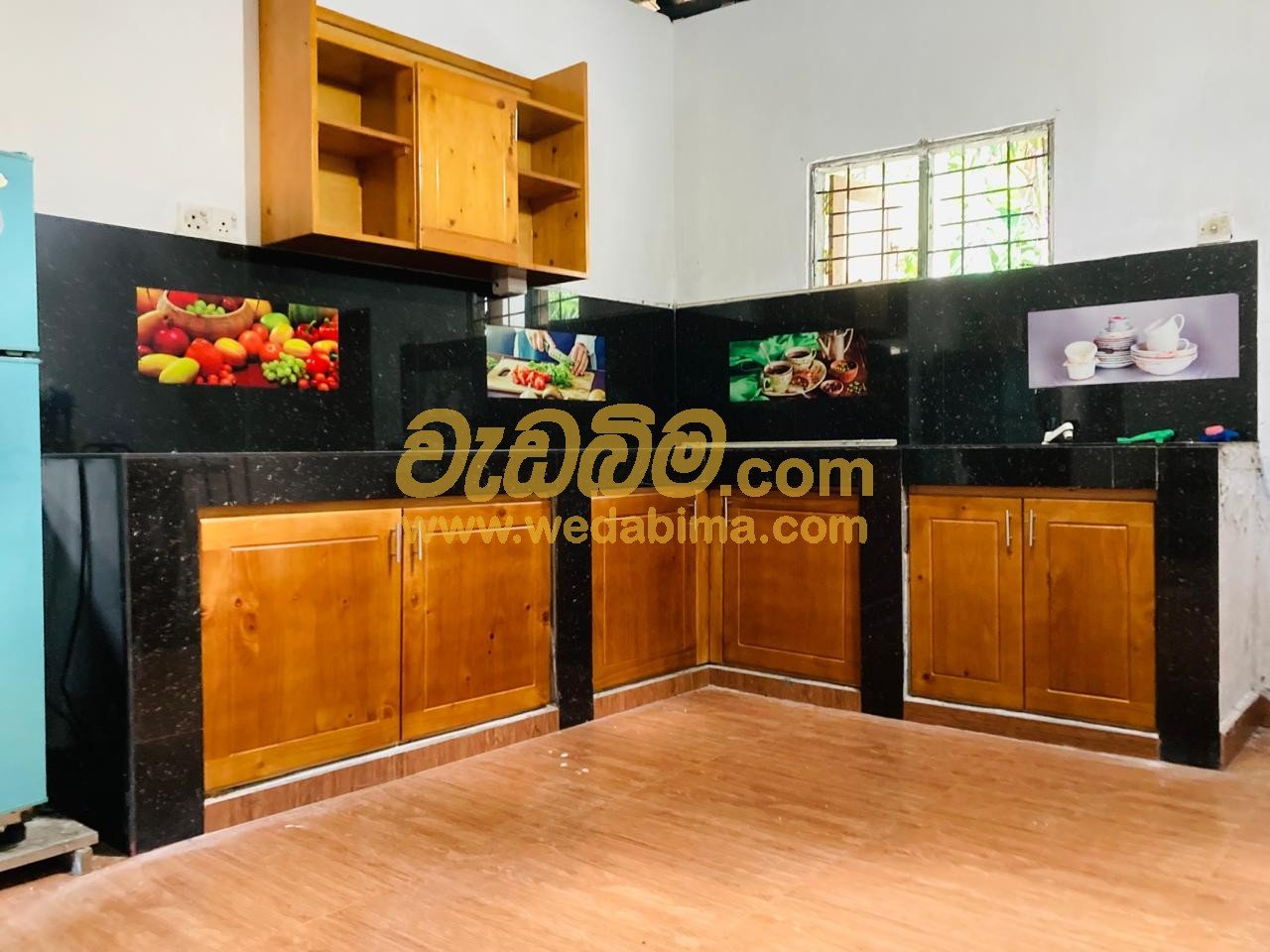 Pine Wood pantry cupboard design in Ja-Ela price