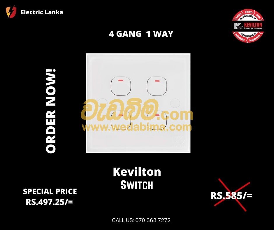 4 Gang 1 Way Switch - Rathnapura
