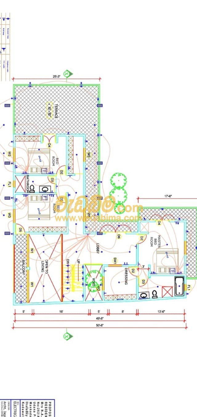 Electrical Installation wiring diagram srilanka