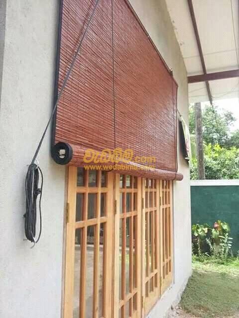 Bamboo roller shade installation services Colombo