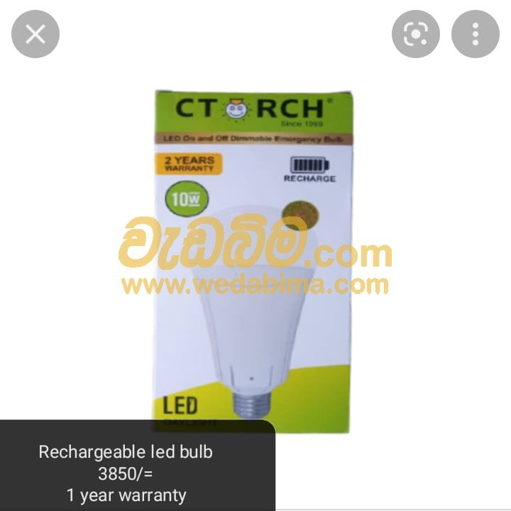 rechargeable bulb for sale in Panadura