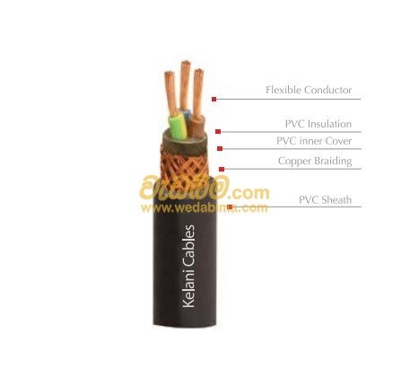 3 x 0.5mm 2C Kelani Screened Cable